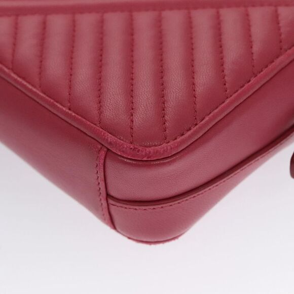 Prada Nappa Gauffré Pink Leather Shoulder Bag (Pre-Owned) - Picture 12 of 16